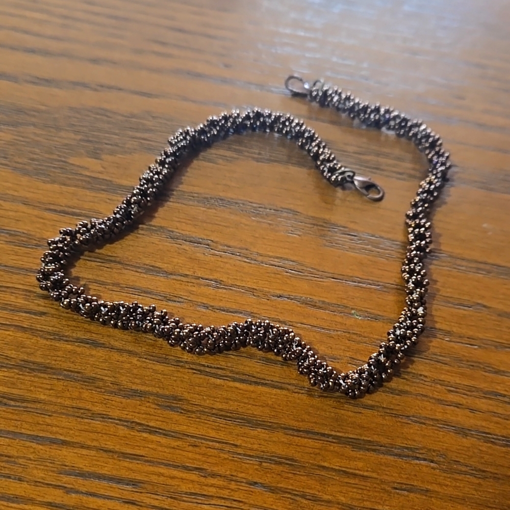 Handmade Amber Color Necklace